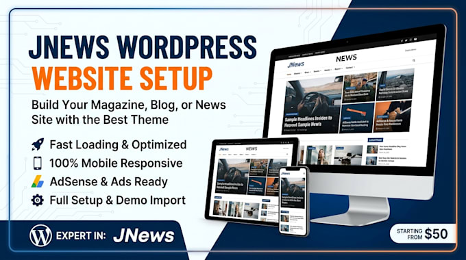 build fast loading wordpress magazine or news blog with jnews