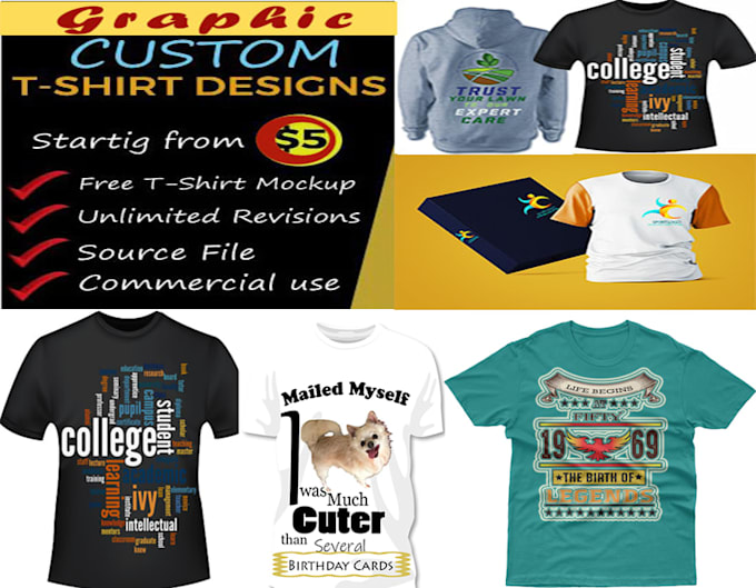create anime or custom typography tshirt design