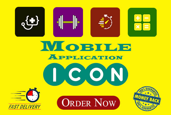 design professional mobile app icons