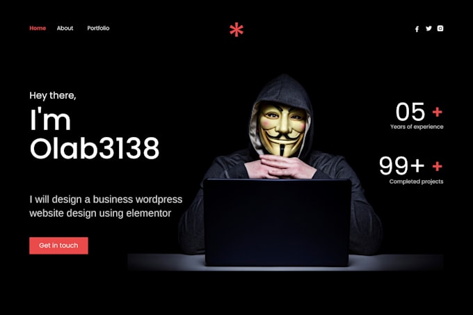 create a professional wordpress website with elementor