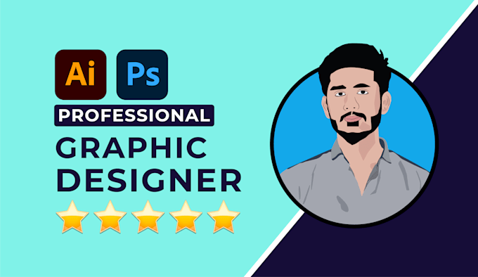 do any graphic design using adobe illustrator, photoshop