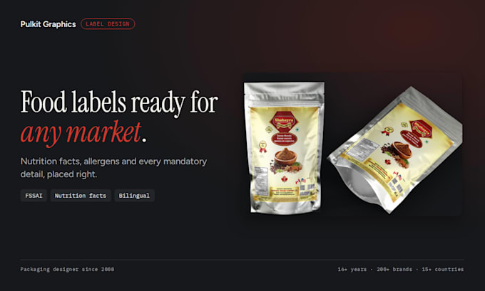 design premium product packaging and label for your brand
