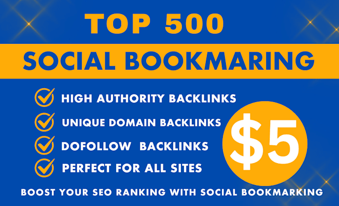boost your website SEO with high quality social bookmarking backlinks