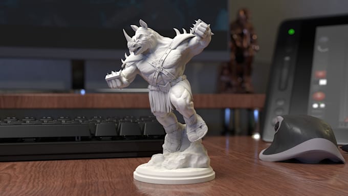 model or sculpt highly detailed 3d characters
