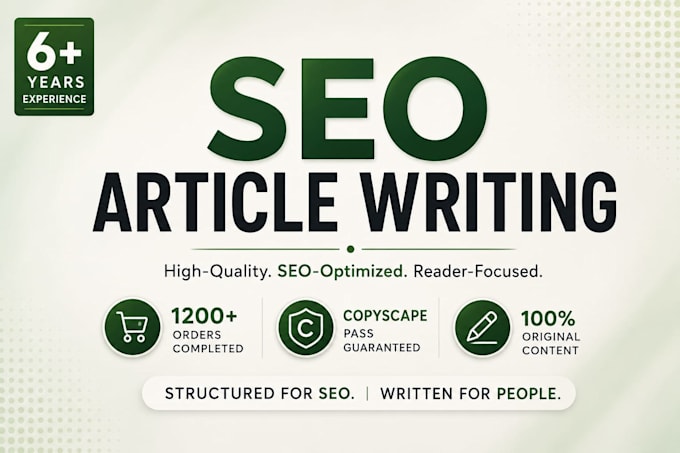 do SEO article writing, blog writing and rewriting
