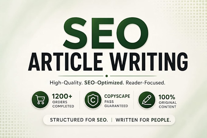 do SEO article writing, blog writing and rewriting