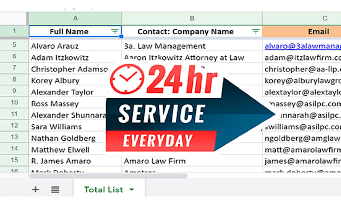 make contact list, lead list and email list, list maker, lead list making