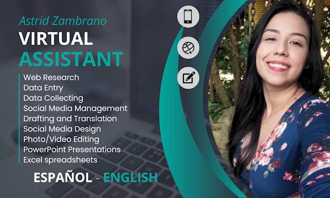be your virtual assistant with any task you need