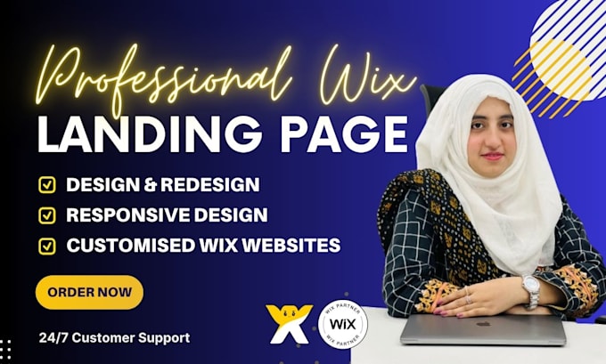 design responsive wix landing page