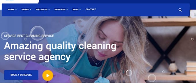 build a cleaning service website with a booking system