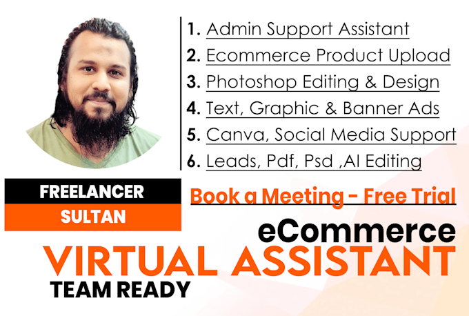 be your ecommerce data entry and photoshop virtual assistant etsy shopify