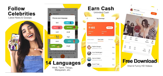 do unique creative  screenshot for  app store and play store