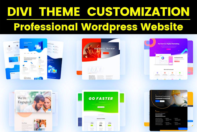 build divi website, customize divi theme using divi builder