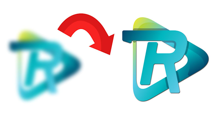 draw low resolution logo to high quality HD