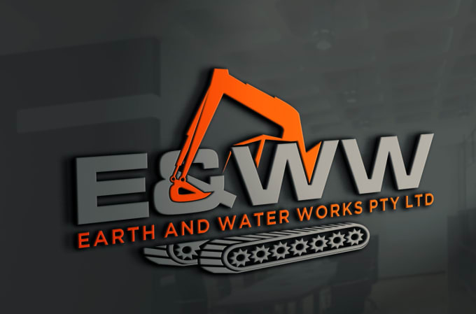 Professional construction,excavation and real estate logo by