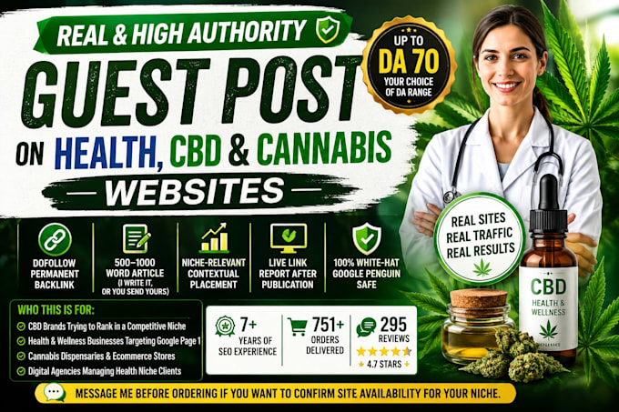 publish a guest post on health cbd cannabis niche websites up to da 70