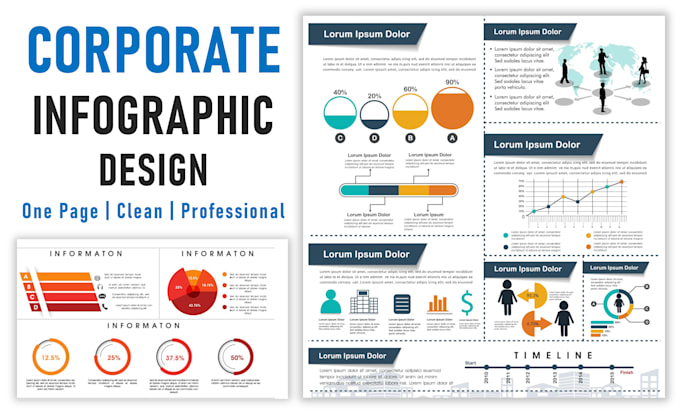 create custom infographic charts and data visualization for your business