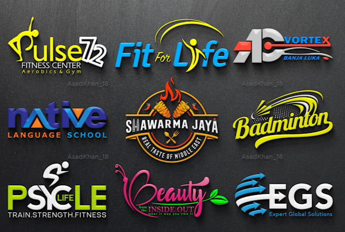 do professional, unique and modern 3d business logo design