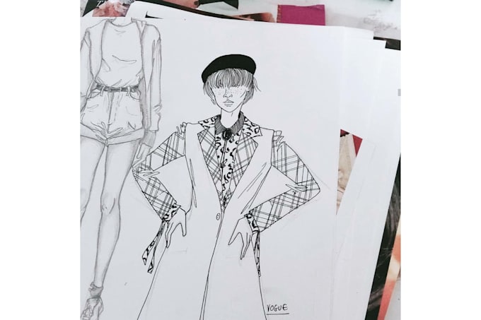 Create a fashion illustration for you by Skdraws | Fiverr