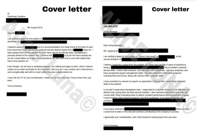 Create The Best Resume Cover Letter And Notice Letter By Aliceluna Fiverr