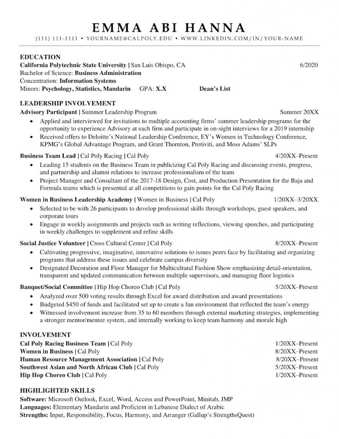 Review Resumes For Business And Engineering Students By Ryanemery841
