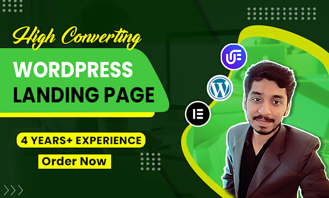create elementor landing page or wordpress landing page design