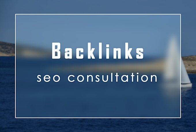 consult on SEO backlinks