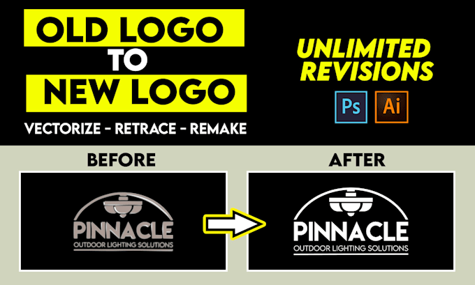 design, edit, fix, vectorize, modify, redesign or recreate current business logo