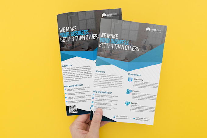 design one pager, flyer, one sheet, media kit