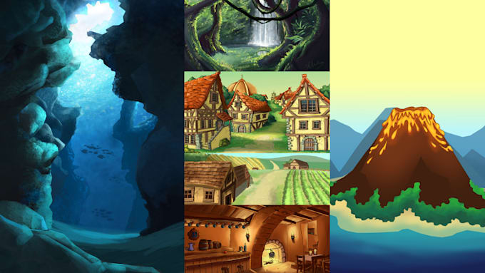 create a background art for your upcoming games