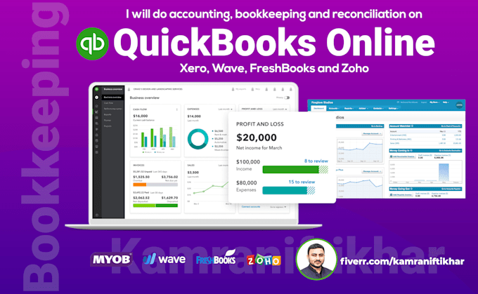 bookkeeping on quickbooks online and quickbooks desktop