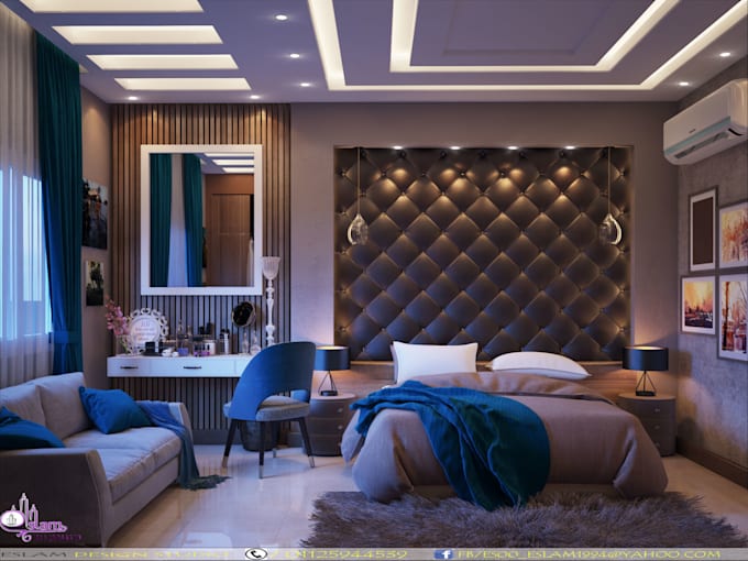 Create interior designs for bedrooms by Eslamesoo12 | Fiverr