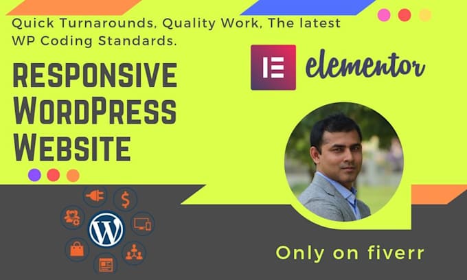 design responsive website with elementor pro in wordpress
