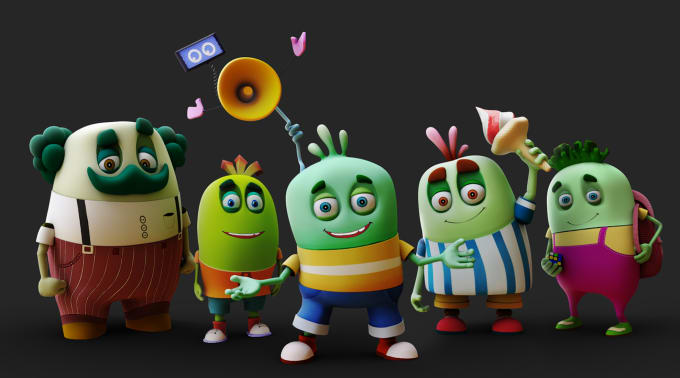 Make 3d Cartoon Models Ready For Animation Games And Print By
