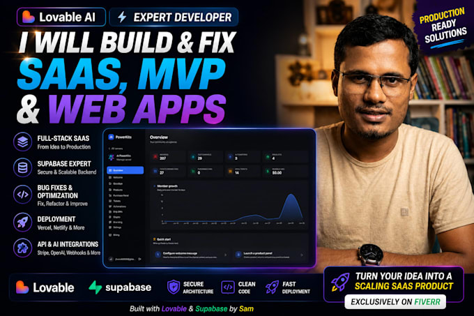 be your expert lovable ai developer for saas mvp and bug fixes