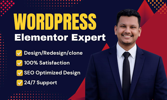 clone website and redesign wordpress website using elementor pro