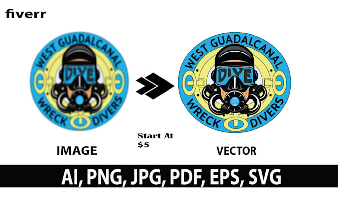 vector trace or recreate logo or image