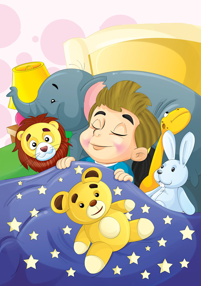 do children book illustration, kids book