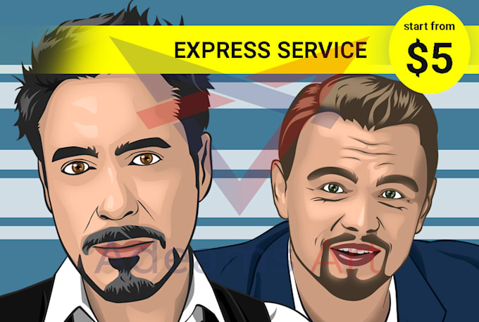 Create Beautiful Vector Cartoon Portrait Of Your Face By Adeamsart Fiverr Create Beautiful Vector Cartoon Portrait Of Your Face By Adeamsart Fiverr