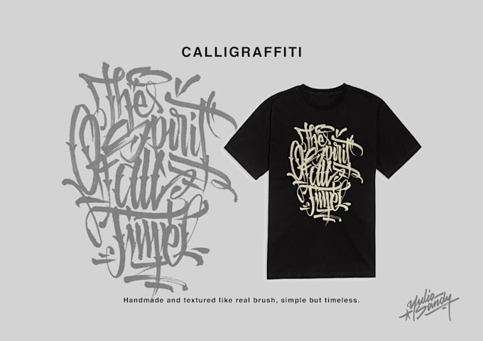 create handwritten lettering design