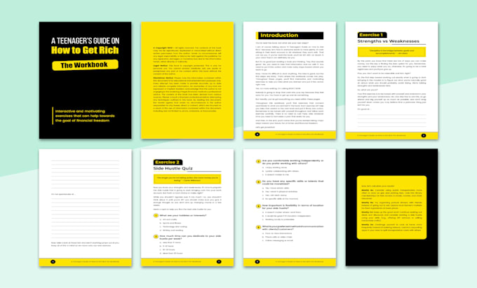design PDF lead magnet, workbook, ebook, checklist, and worksheet