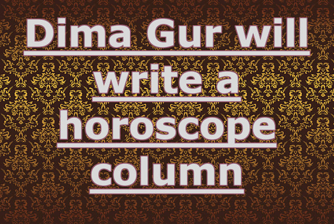 write an original horoscope column, with an intro piece