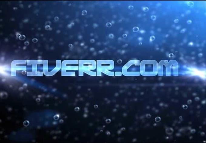 create and AMAZING intro by writing your text between the raindrops