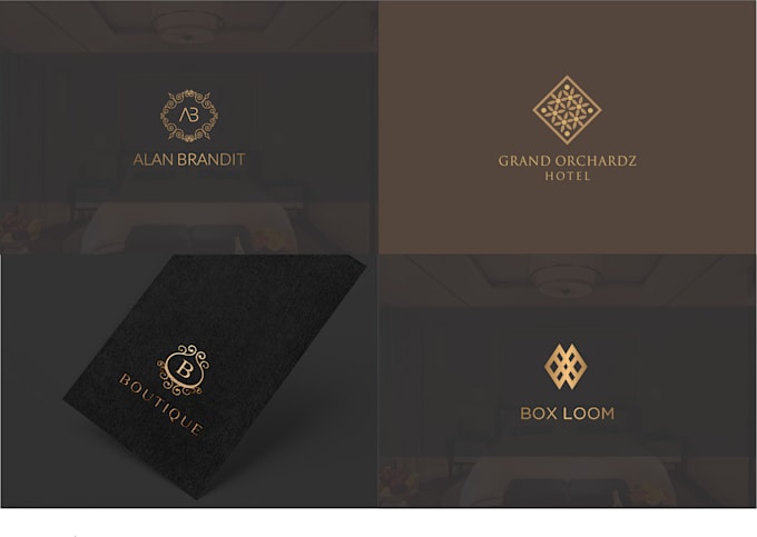 smart monogram logo design, then fancy