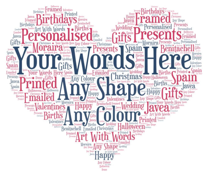 Create personalized word art and word cloud by Art_with_words | Fiverr