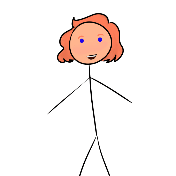 how to draw a good stick person