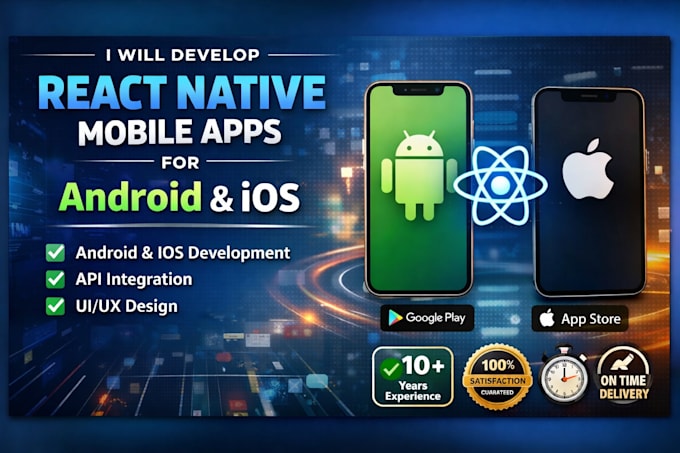 develop react native mobile apps for android and ios