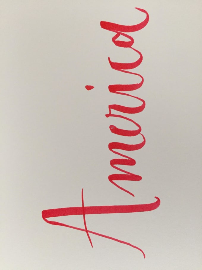 Write your name in calligraphy by Americahartley Fiverr