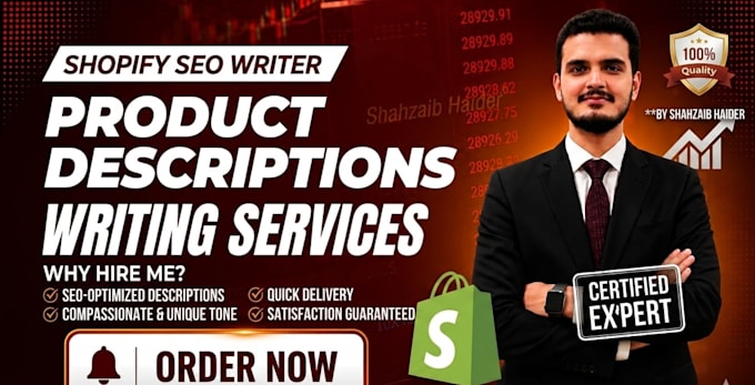 be your shopify expert shopify listing optimization product descriptions writer