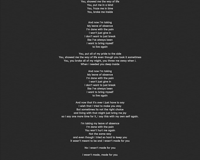 Write Lyrics For You By Xythys Fiverr Write Lyrics For You By Xythys Fiverr